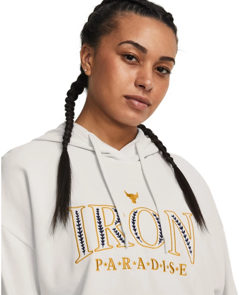 UA Pjt Rck Everyday Terry Hdy 1380186-114 UNDER ARMOUR Λευκό