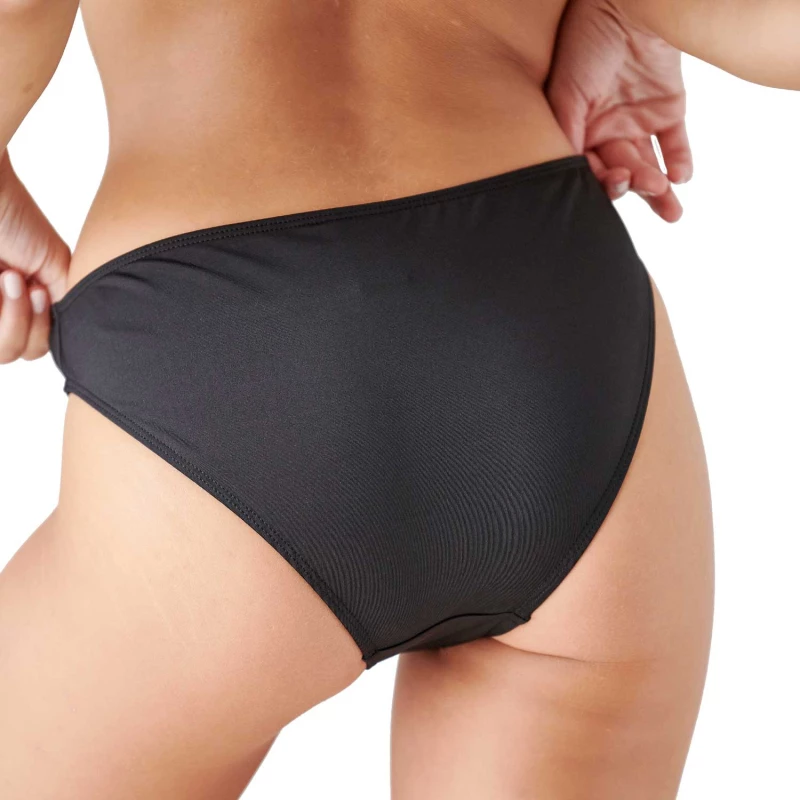 Blu4u Μαγιό Bikini Σλιπ "Solids" Κανονικό & Φαρδύ Πίσω - Μαύρο