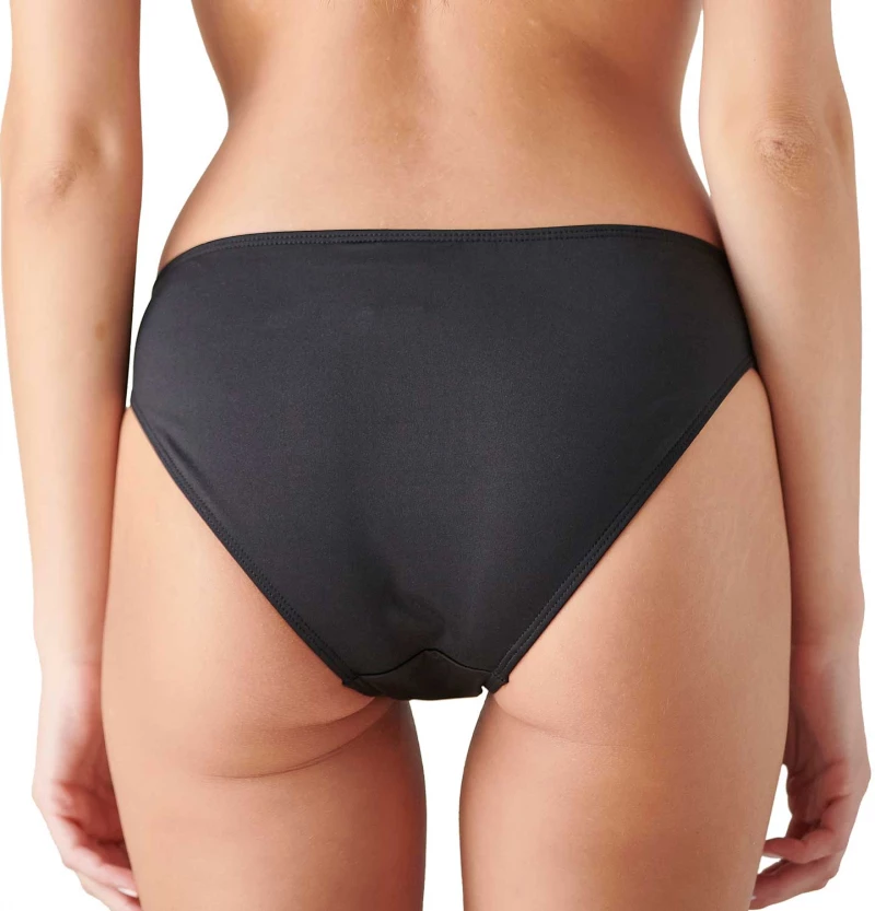 Blu4u Μαγιό Bikini Σλιπ "Solids" Κανονικό & Φαρδύ Πίσω - Μαύρο