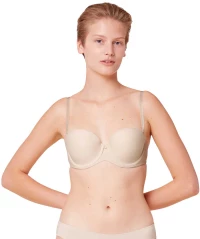 Triumph Σουτιέν Strapless Pure Micro WDP με Μπανέλα - Μπεζ