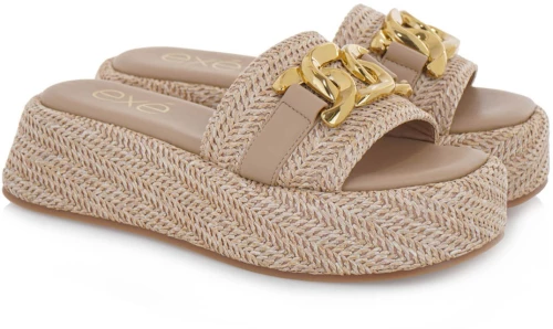 EXE Shoes Γυναικεία Παντόφλας 34S-746 Πούρο Ψάθα S434S746346M S434S746346M