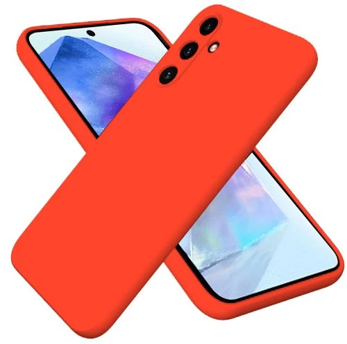 Θήκη Silky And Soft για Samsung Galaxy A55 - Πορτοκαλί