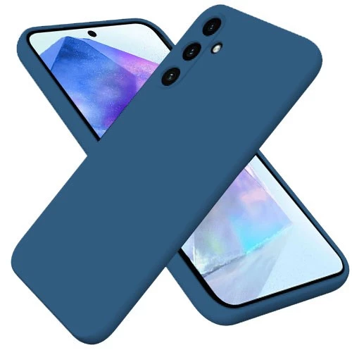 Θήκη Silky And Soft για Samsung Galaxy A55 - Navy Blue
