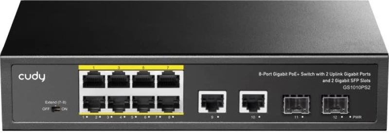 Gigabit 10port Switch PoE Cudy GS1010PS2