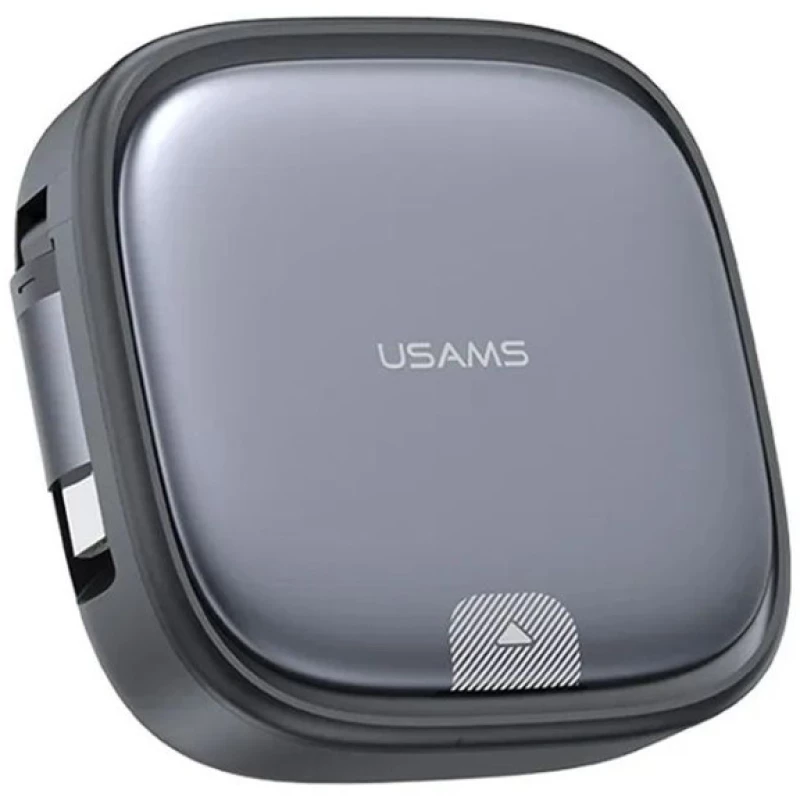 USAMS καλώδιο USB-C με 3x αντάπτορες & θήκη US-SJ650, 60W, 1m, μαύρο