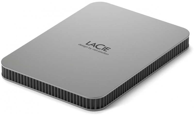 Lacie Mobile Drive Moon Silver Εξωτερικός HDD 1TB 2.5'' USB 3.2 Type C