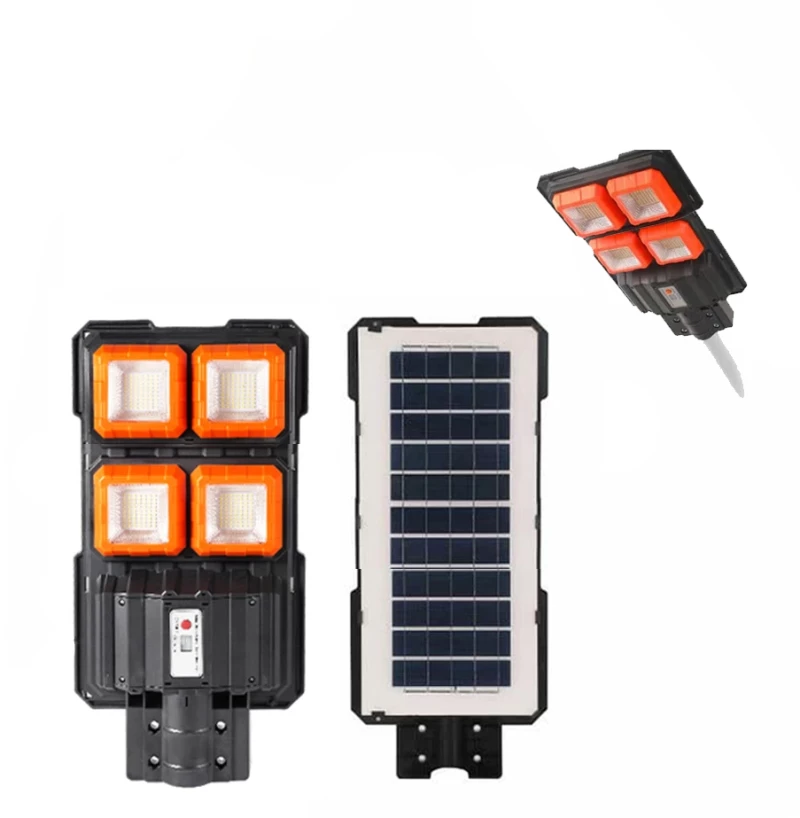 Ηλιακός Προβολέας Αδιάβροχος LED Δρόμου IP66 200W Ψυχρό Λευκό με Τηλεχειριστήριο 1385-05