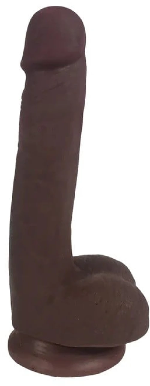 XR BRANDS FINE DILDO WITH BROWN TESTICLES EASY RIDERS 17'80 CM