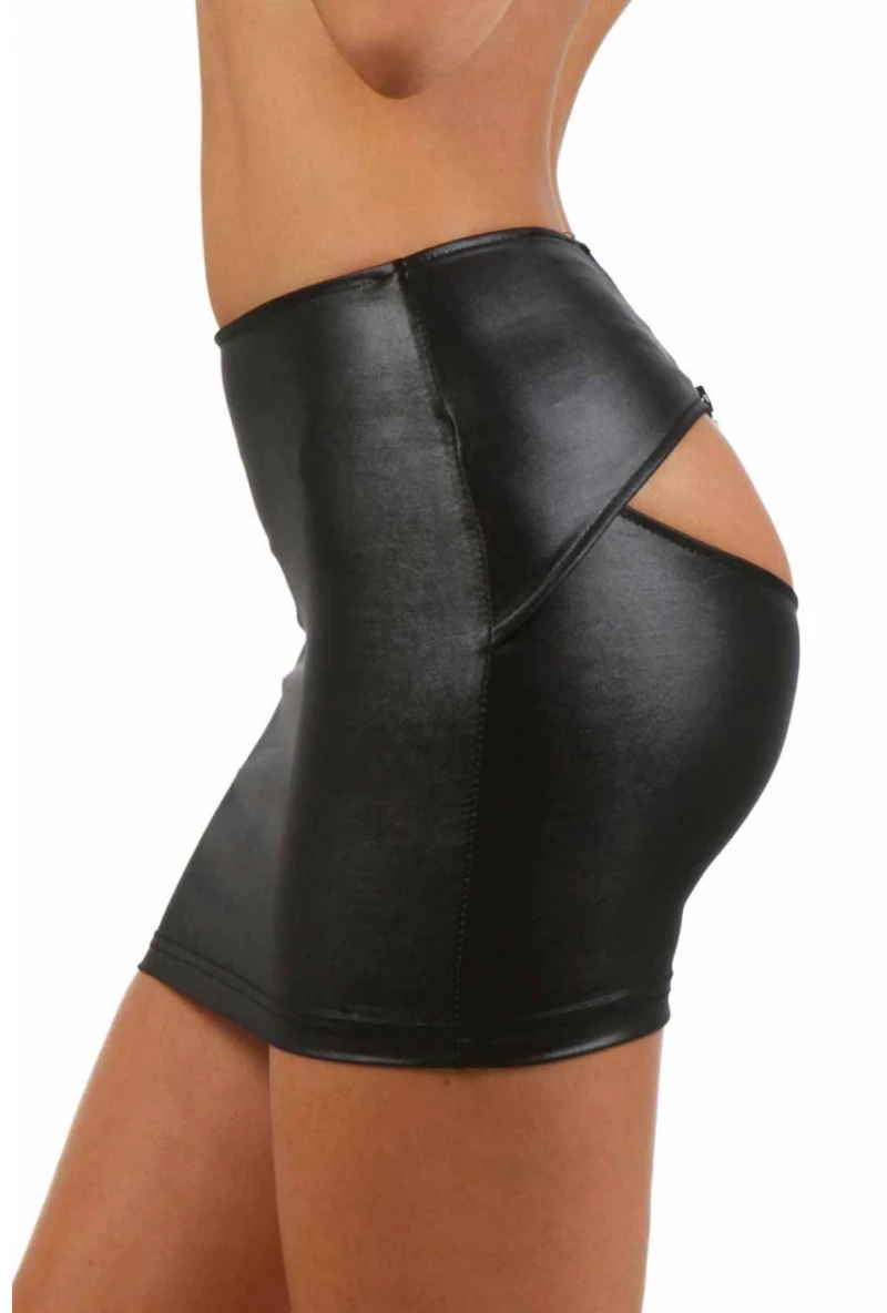Openwork Lycra Skirt Black