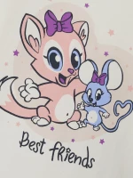 Μπλούζα "Best friends" εκρού (Εκρού)