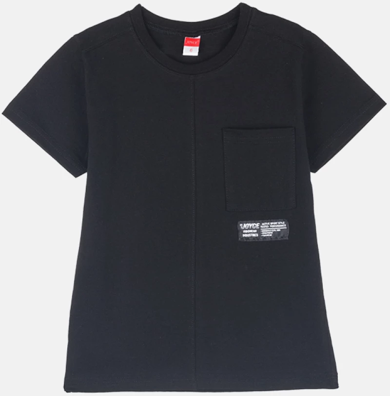 Μπλούζα μακό αγόρι "Kidswear industries" μαύρη (Μαύρο)