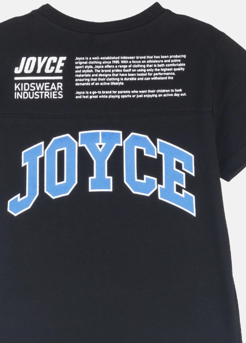 Μπλούζα μακό αγόρι "Kidswear industries" μαύρη (Μαύρο)