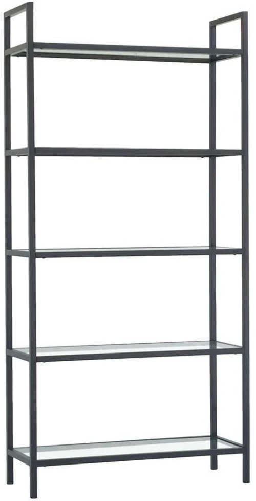Βιβλιοθήκη 552NOS1303 80x30x165cm Black