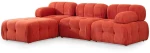 Καναπές Γωνιακός Doblo 560ARE1823 315x210x80cm Red