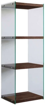 Ραφιέρα Δαπέδου 552NOS1302 40x35x120cm Walnut