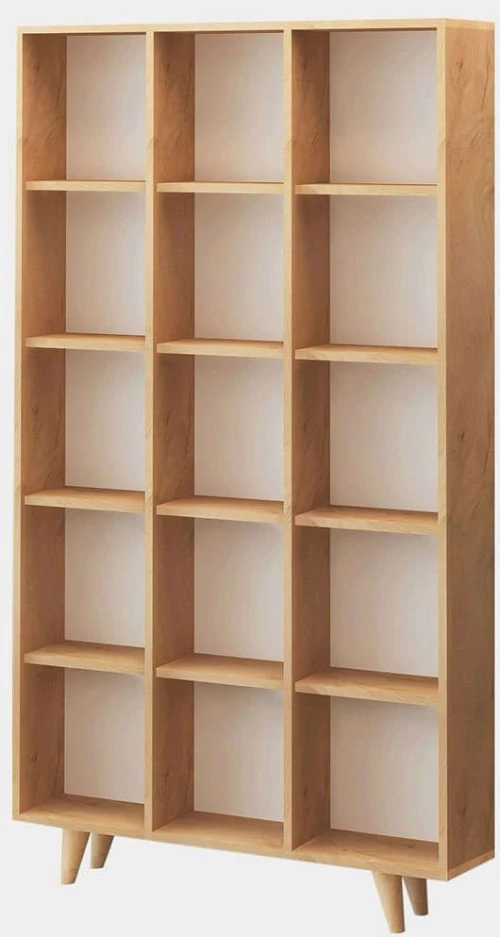 Βιβλιοθήκη Zipa 811MDD3607 100x25x184cm Oak