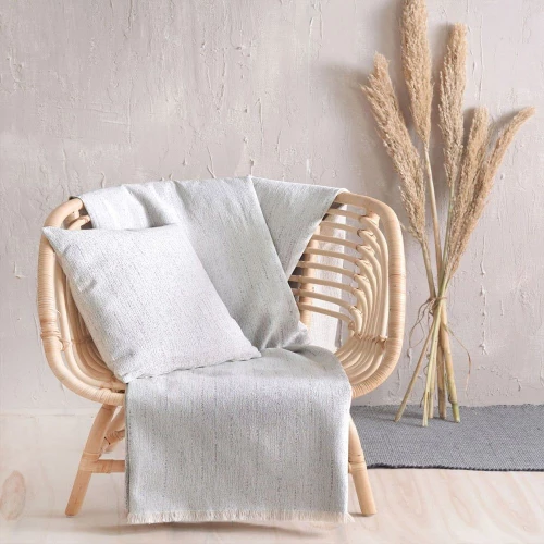 Ριχτάρι Dante Ecru Ρυθμός Πολυθρόνα 160x180cm Βαμβάκι-Πολυέστερ