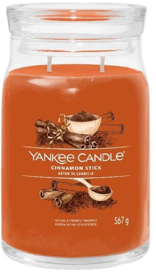 Αρωματικό Κερί Cinnamon Stick 1701372E Large 9,3x15,7cm Orange Yankee Candle Κερί