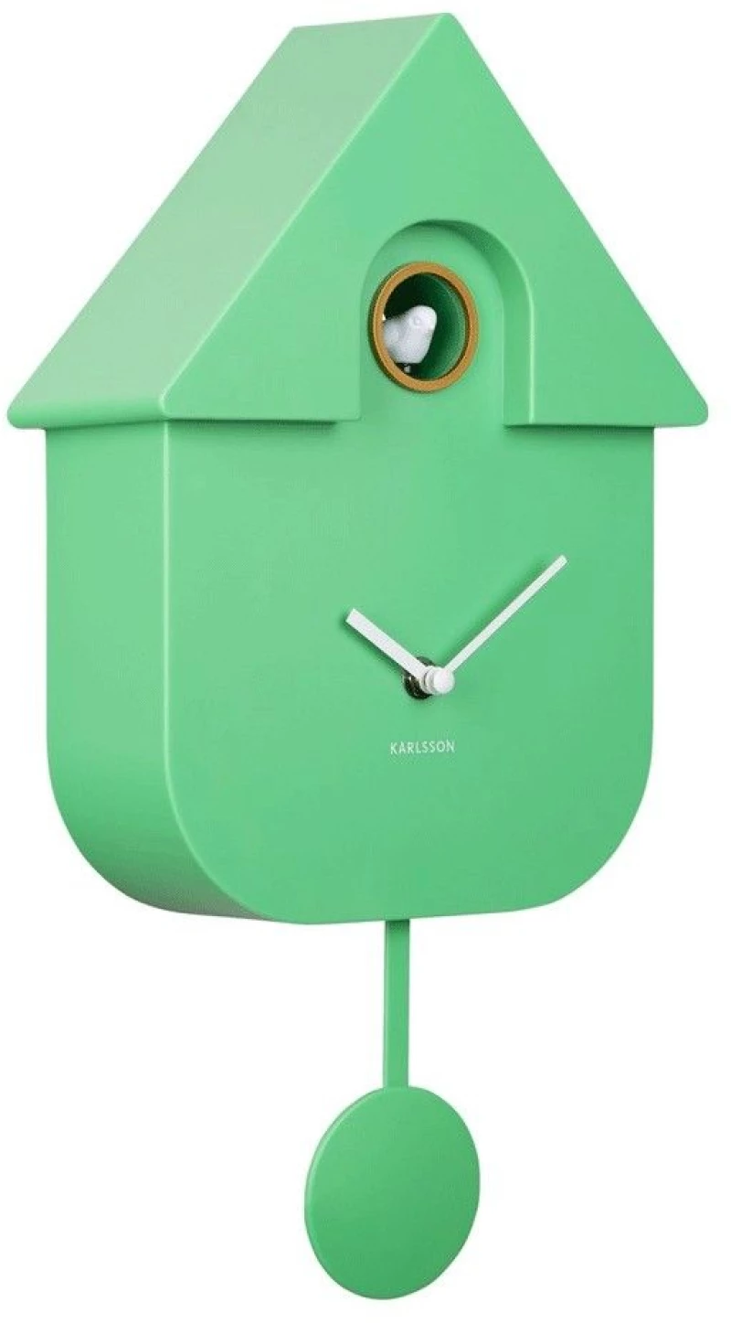 Ρολόι Τοίχου KA5768BG Modern Cuckoo Bright Green Karlsson Πλαστικό