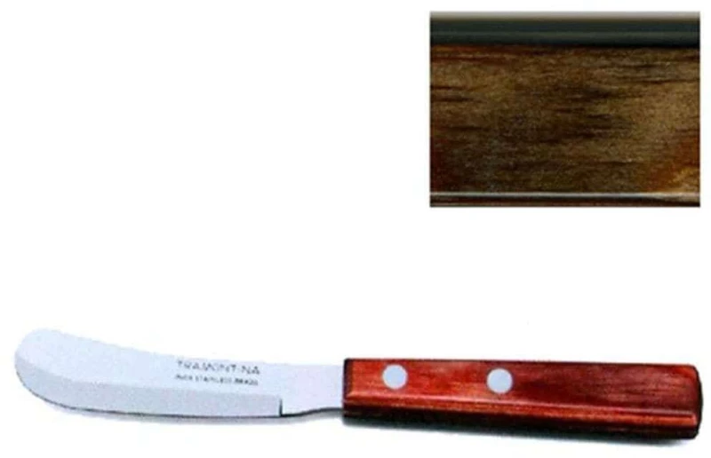 Μαχαίρι Βουτύρου 020.21117.493 7,5cm Inox-Brown Ατσάλι,Polywood