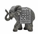 Διακοσμητικό Ελεφαντάκι 829033 23x8x19cm Grey-Silver Ankor Πολυέστερ