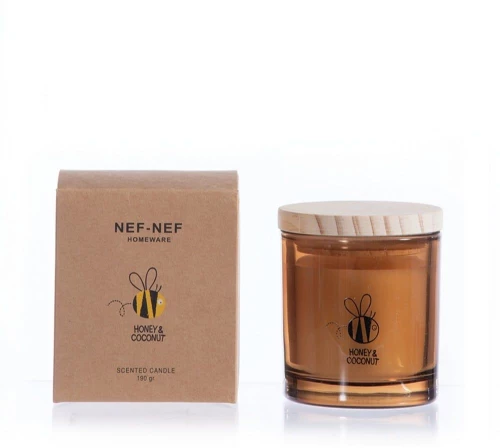 Κερί Αρωματικό Honey Coconut 190gr Brown Nef-Nef