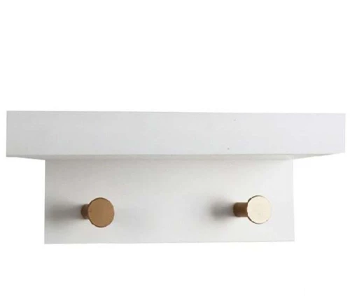 Κρεμάστρα 2 Θέσεων REF110 23x12x11cm White Espiel Mdf