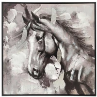 Πίνακας Καμβάς 166-124-029 70x4x70cm Multi Τετράγωνοι Πλαστικό,Καμβάς