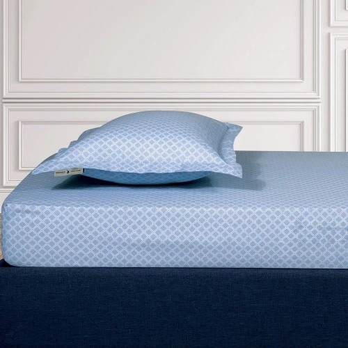 Σεντόνι 2511 Με Λάστιχο Blue Greenwich Polo Club King Size 180x235cm Βαμβάκι-Πολυέστερ