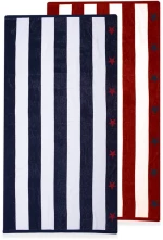 Πετσέτα Θαλάσσης Starlight Blue-White Nef-Nef Θαλάσσης 100X180cm 100% Βαμβάκι