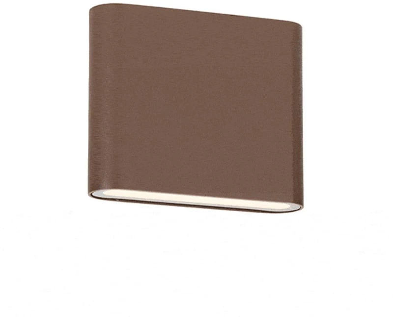 Φωτιστικό Tοίχου LG2631R 3000K Led 7W IP54 Brown Aca