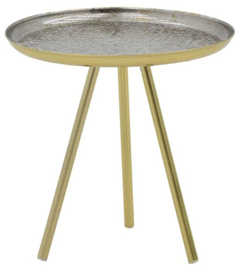 Τραπεζάκι Βοηθητικό Jacksie 287-000013 Φ51x54cm Gold