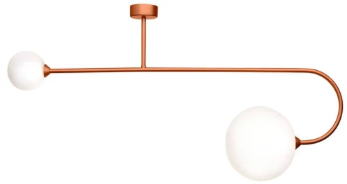Φωτιστικό Οροφής - Πλαφονιέρα 01347 2xG9 100x50cm Copper Luma