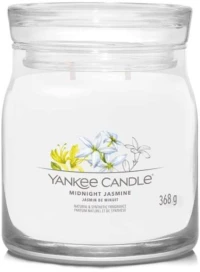 Αρωματικό Κερί Midnight Jasmine Medium 1630666E 9,3x11,4cm White Yankee Candle Κερί,Γυαλί