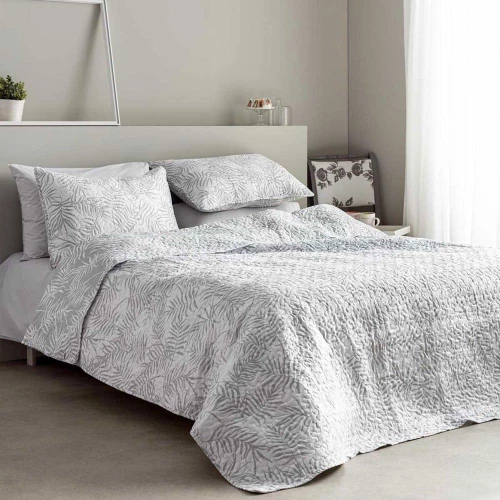Κουβερλί 4021 White-Grey Vesta Home Υπέρδιπλο 220X230cm Microfiber