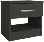 Κομοδίνο Lube 0228212 40x28,2x40cm Anthracite