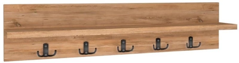Κρεμάστρα Τοίχου Kery 0212603 80x11x18cm Pine Oak Μοριοσανίδα, Μελαμίνη