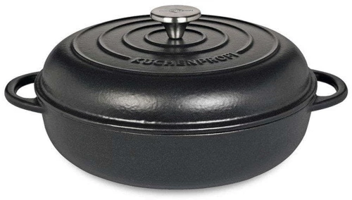 Κατσαρόλα Μαντεμένια Ρηχή 416501028 Φ28cm Black Kuchenprofi 28cm Μαντέμι