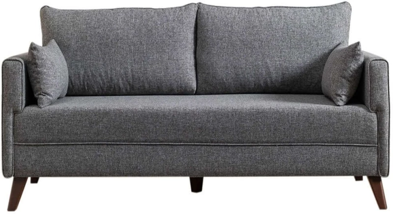 Καναπές - Κρεβάτι Τριθέσιος Bella 825BLC1501 208x81x85cm Grey