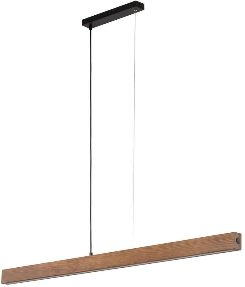 Φωτιστικό Οροφής - Ράγα 1449 126x5x100cm Led 36W Walnut-Black TK Lighting