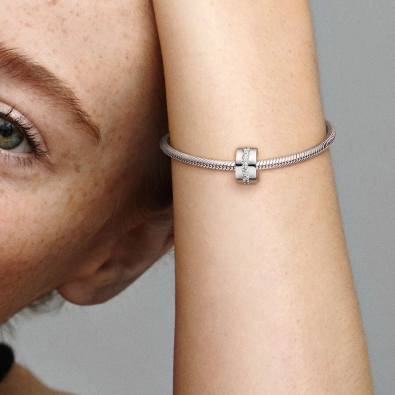 Pandora Σύμβολο με κλιπ με διάφανα Ζιργκόν 791972CZ