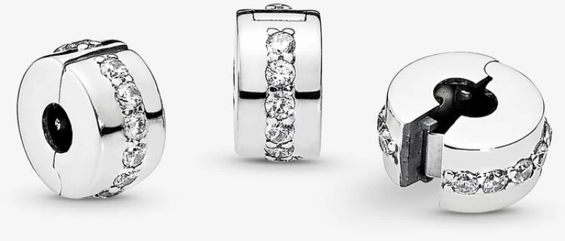 Pandora Σύμβολο με κλιπ με διάφανα Ζιργκόν 791972CZ