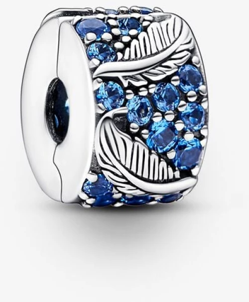 Pandora Σύμβολο με κλιπ με λυγισμένο φτερό και pavé 792552C01
