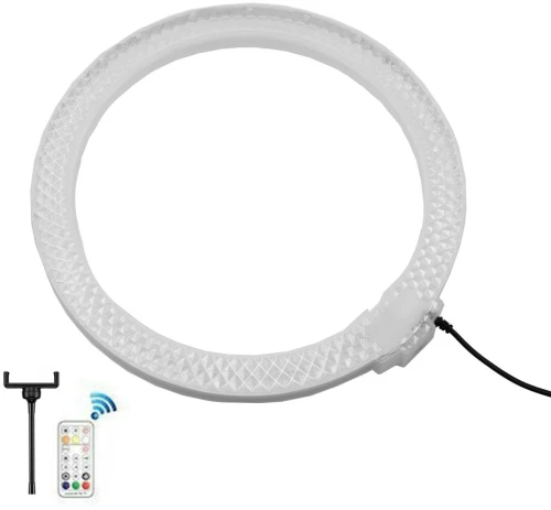 Επαγγελματικό Ring Light Δαχτυλίδι 30cm RGBW Crystal με Τηλεχειριστήριο RF RD-30