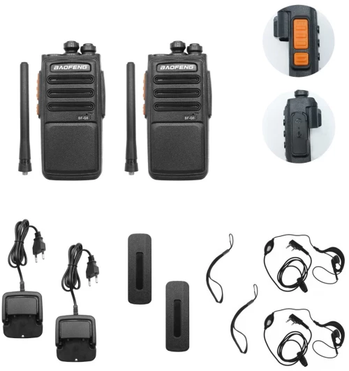 Σετ Ασύρματοι Φορητοί πομποδέκτες UHF 10W BAOFENG BF-Q8 2 τμχ