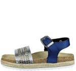 YOSHINO SANDALS 1571-C15  SILVER/BLUE