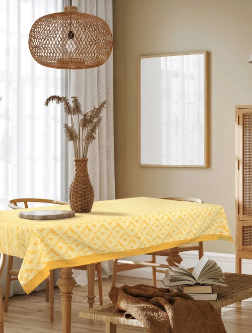 ΤΡΑΠΕΖΟΜΑΝΤΗΛΟ GOLDEN Κίτρινο Τραπεζομάντηλο: 150 x 190 εκ. MADI