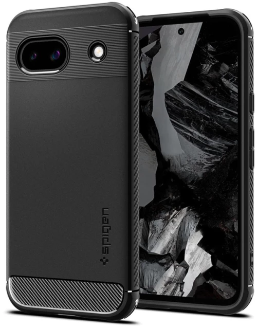 Spigen Rugged Armor - Case for Google Pixel 8A (Black)