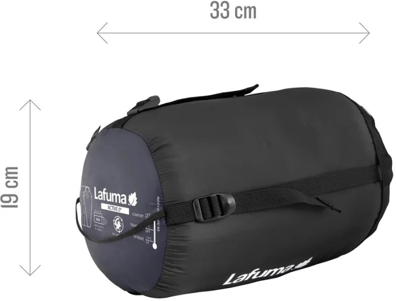 LAFUMA Active 0° Sleeping Bag, Χειμερινός Υπνόσακος με Φερμουάρ Δεξιά (D), LFC1637_8598D /Blue