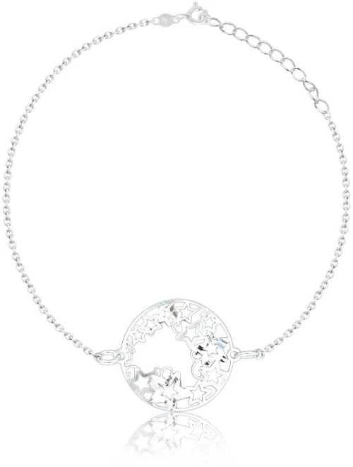 Βραχιόλι αστέρια ασημένιο